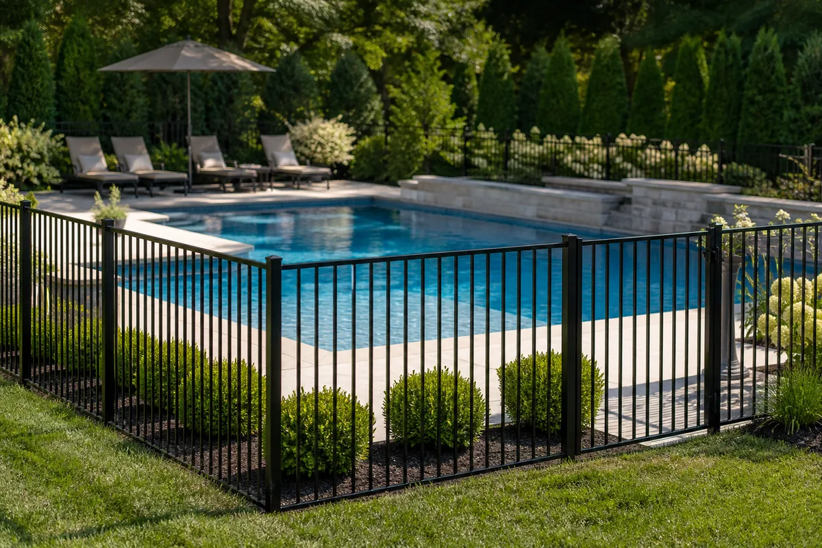 Pool Fencing in Metro Detroit — Barriers & Self-Closing Gates